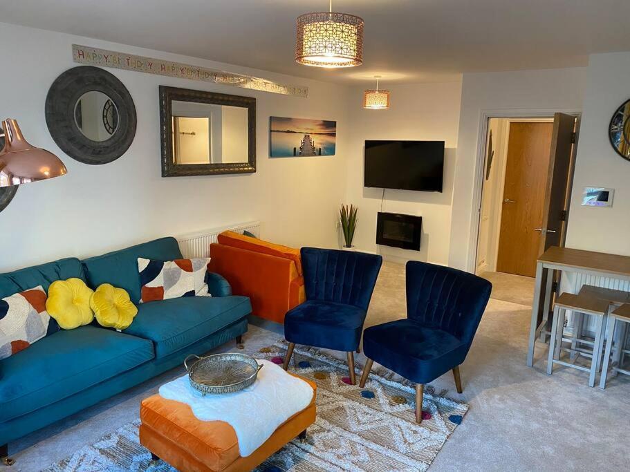 Luxury Modern 1Bed Sea View Apartment Rhôs-on-Sea Dış mekan fotoğraf